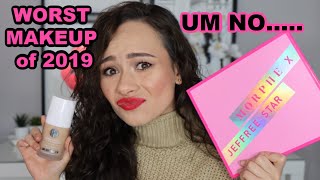 THE 7 WORST MAKEUP PRODUCTS OF 2019!!