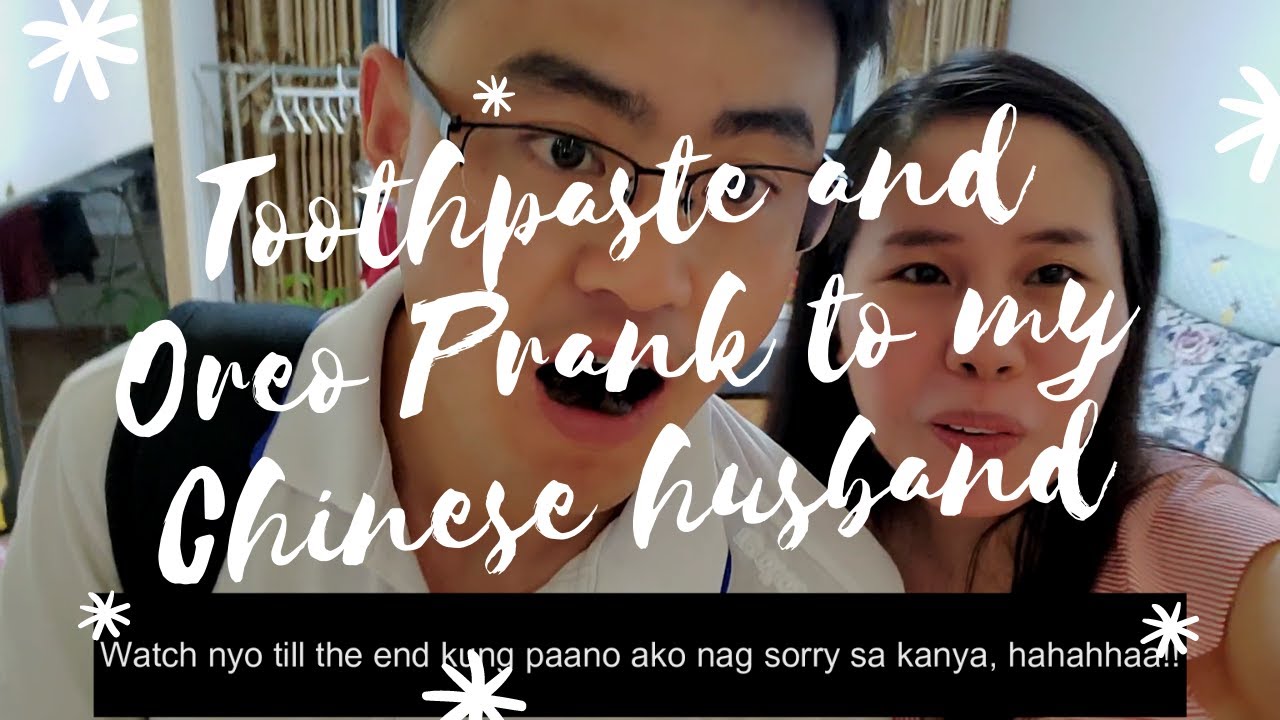 Pranking my Chinese husband /Orea and Toothpaste prank/ International Couple