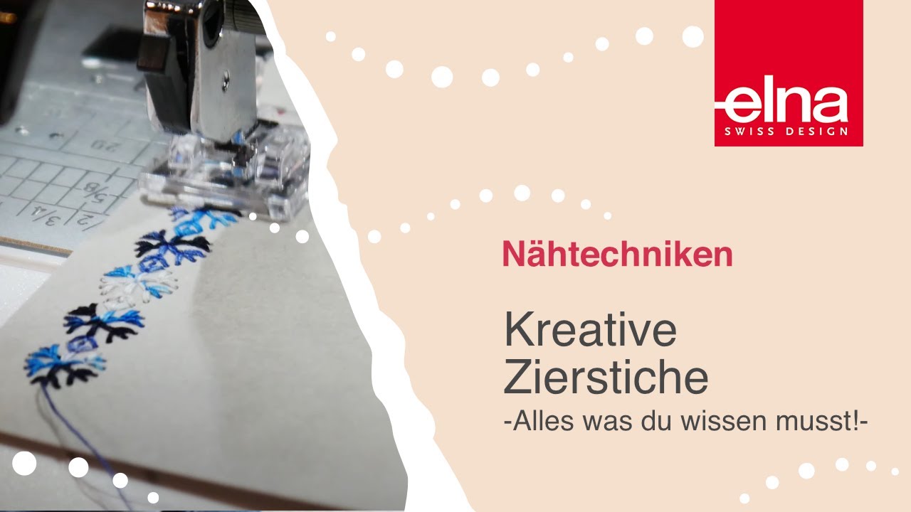 Kreative Zierstiche | Karte gestalten | KreativZeit | Elna Deutschland GmbH