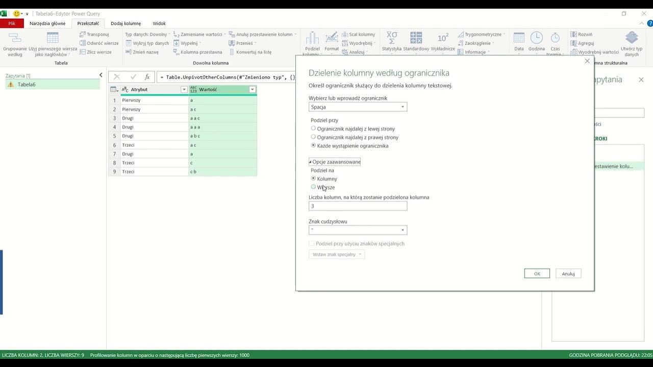 Power Query. Zliczanie znaków w zakresie YouTube