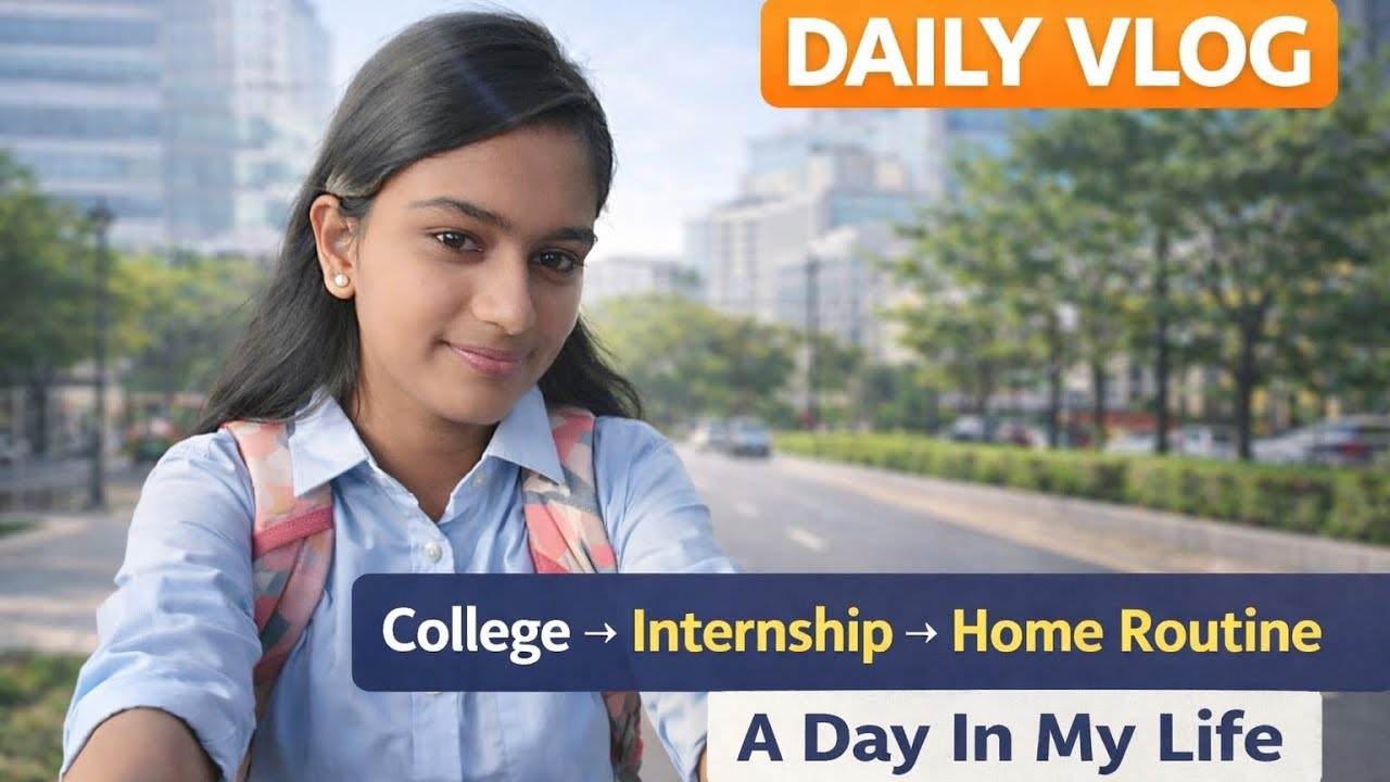 Student Life Vlog 🎒 College → Internship → Ghar & Hustle - YouTube