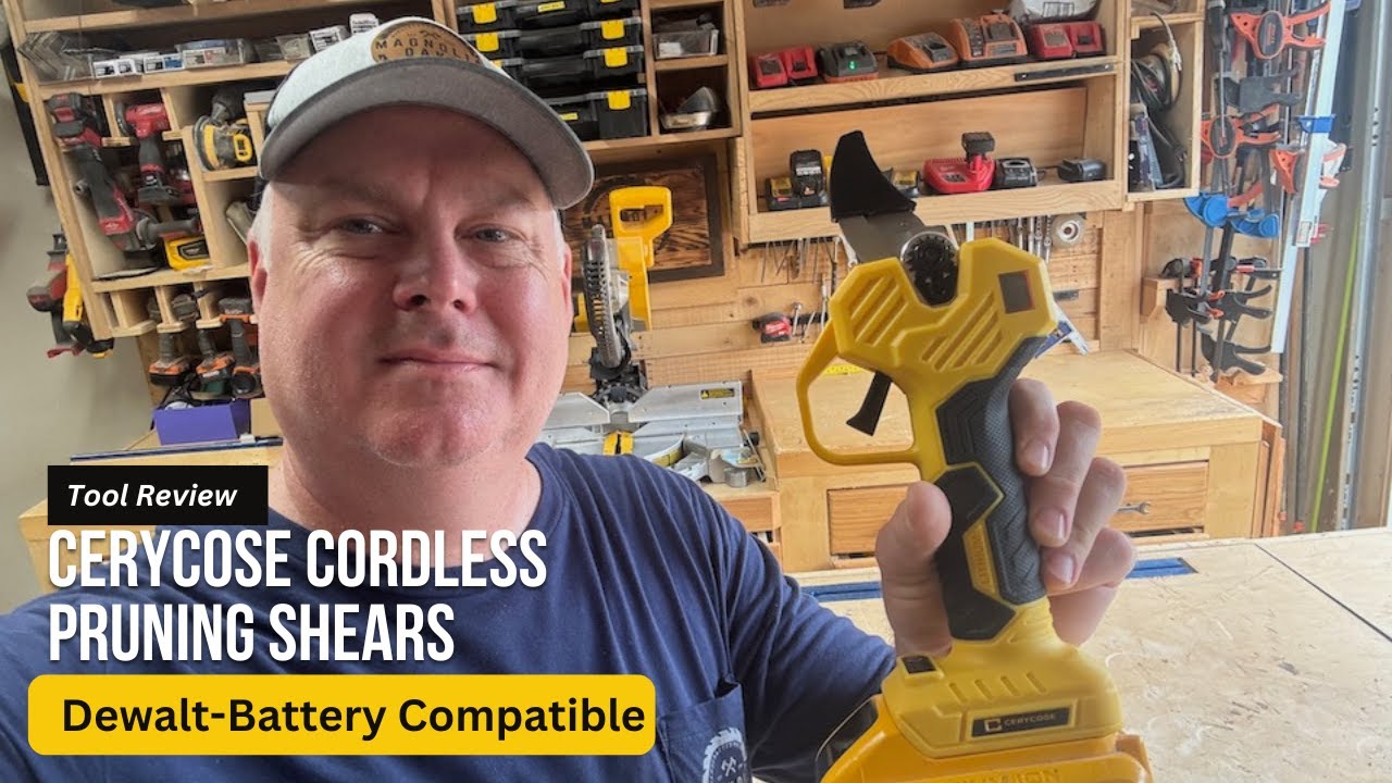 Dewalt Battery Compatible 20V Electric Pruning Shears Review 🌳 | Cerycose Cordless Tree Trimmer