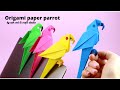 Origami paper parrothow to make  paper bird or parrot