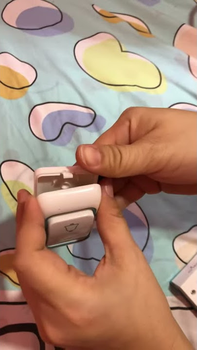 Cara buka pasang baterai pada remote bell pintu vobee