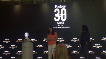 Furhat the social robot at Forbes Under 30 Summit