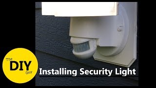 Install Security Motion Sensor Light