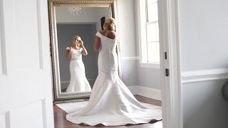 Dazzling Bride and Groom Marry at a Mansion| Beautiful Dress