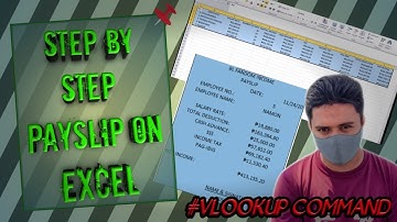 HOW TO MAKE A PAYSLIP ON EXCEL USING VLOOKUP COMMAND // STEP BY STEP //