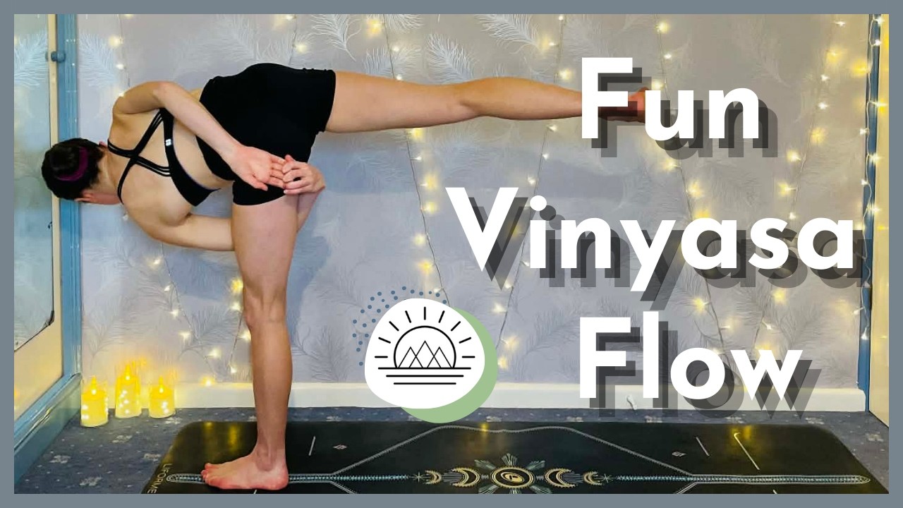 60 Min Fun Vinyasa Flow | Creative Fun Mandala Yoga | Advanced Binds ...