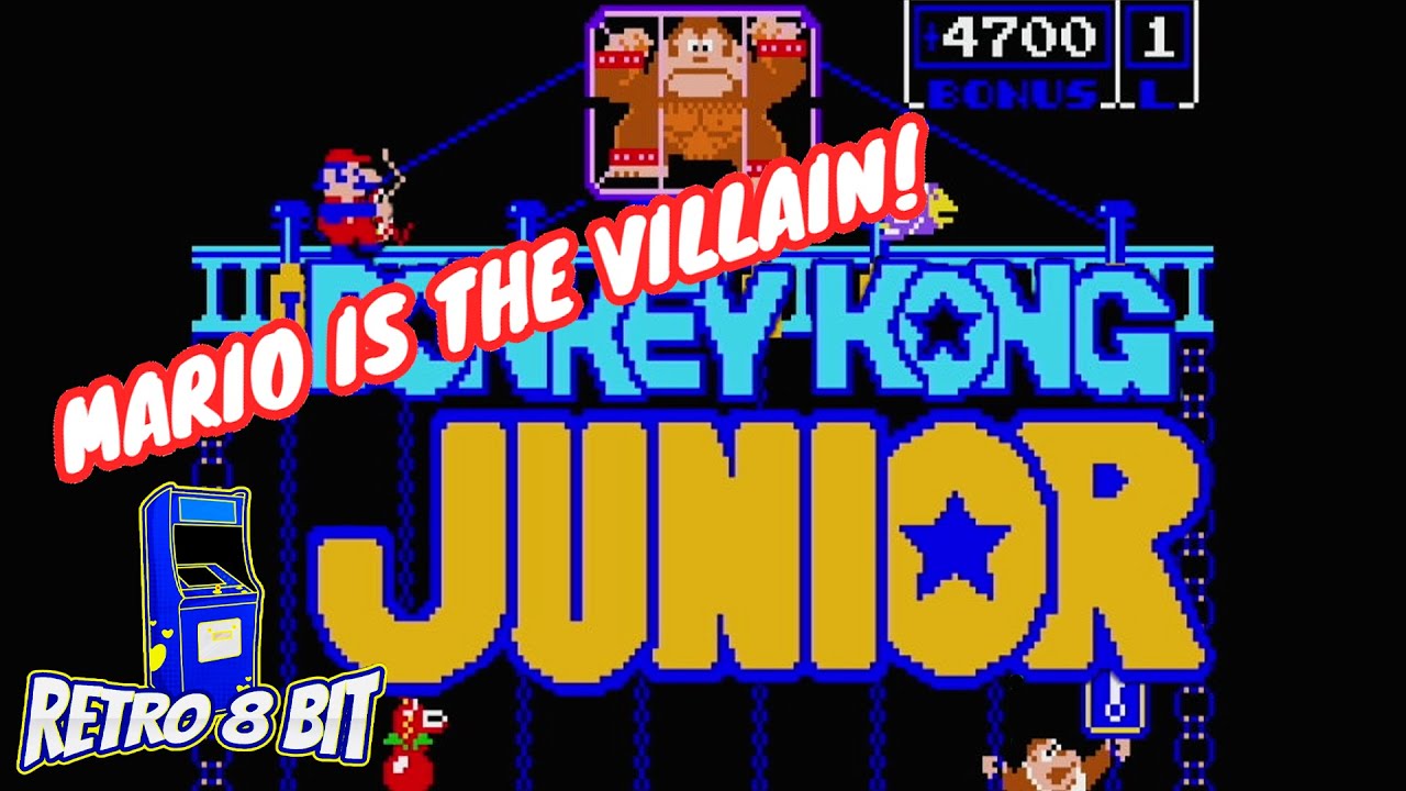 Donkey Kong Jr. – это момент, когда Марио стал злодеем.