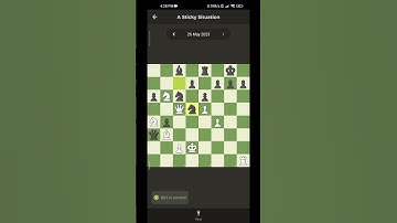 solve daily puzzle at chess.com , subscribe #chess #checkmate #chessgame #chesscom