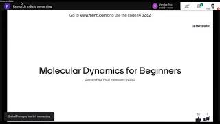 Molecular Dynamics Simulations - Introduction to Beginners