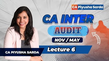 Lecture 06 | CA Inter Group 2 | New Regular Lectures | By CA Piyusha Sarda Thakkar