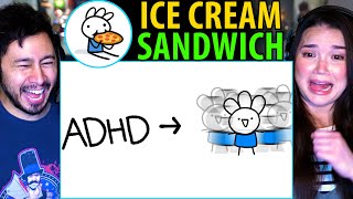 ADHD - Reaction! | Does Jaby Have ADHD?? | ICE CREAM SANDWICH