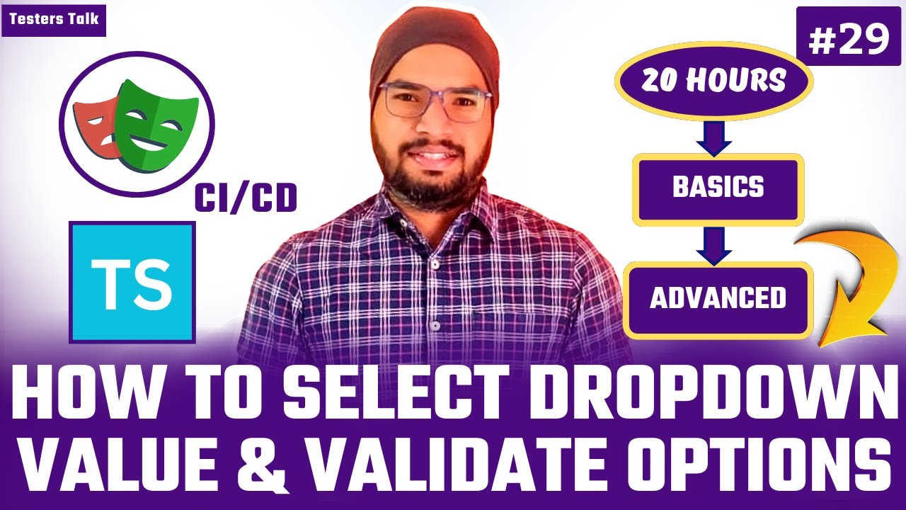 Playwright TypeScript #29 Selecting Dropdown Value & Validating All the ...