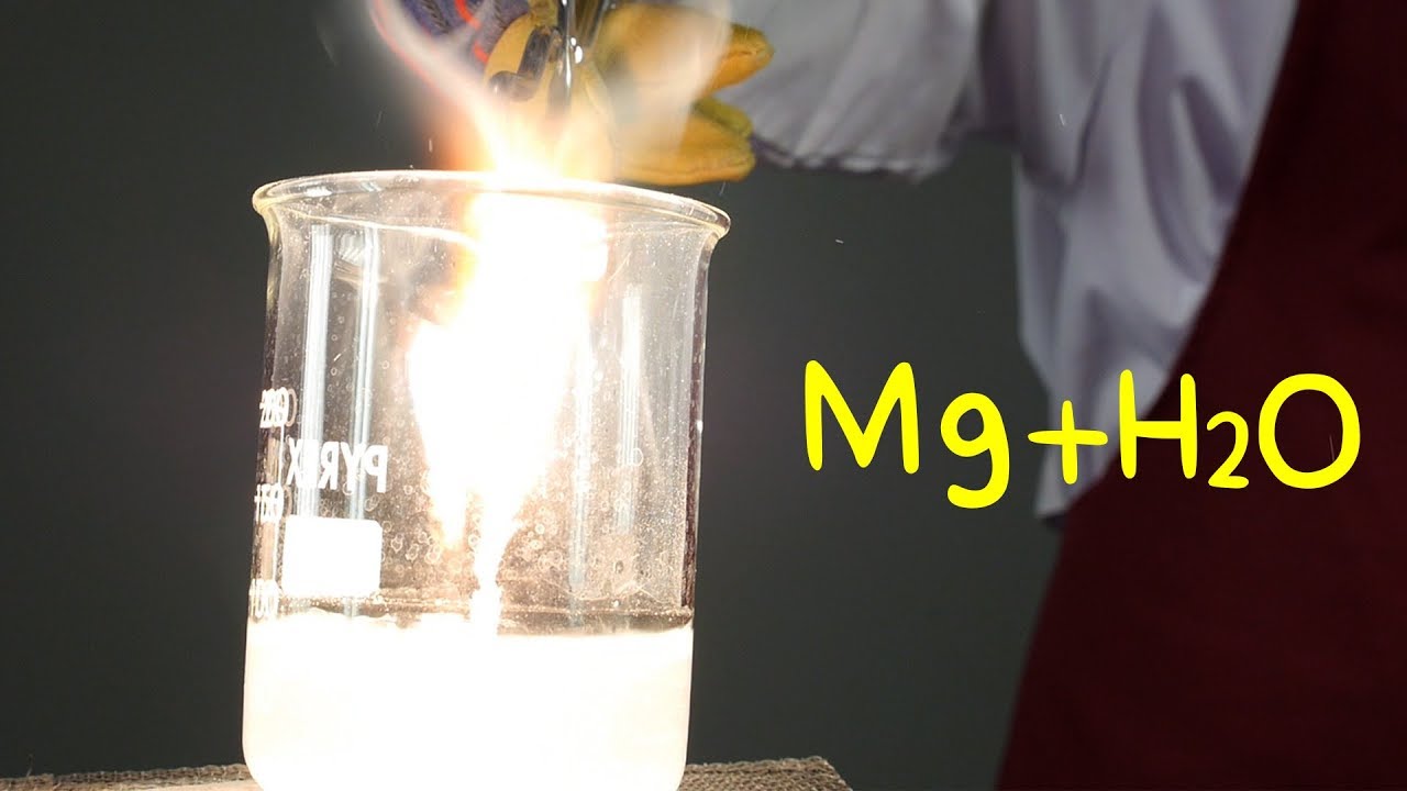 Magnesio y Agua. Reacciones Químicas. - YouTube