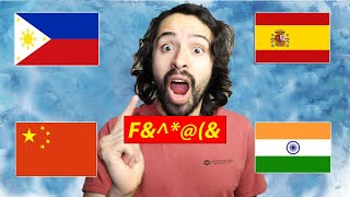 Reaction to Curse Words from Around the World. Bad Words from China, Spain, India, Germany and More