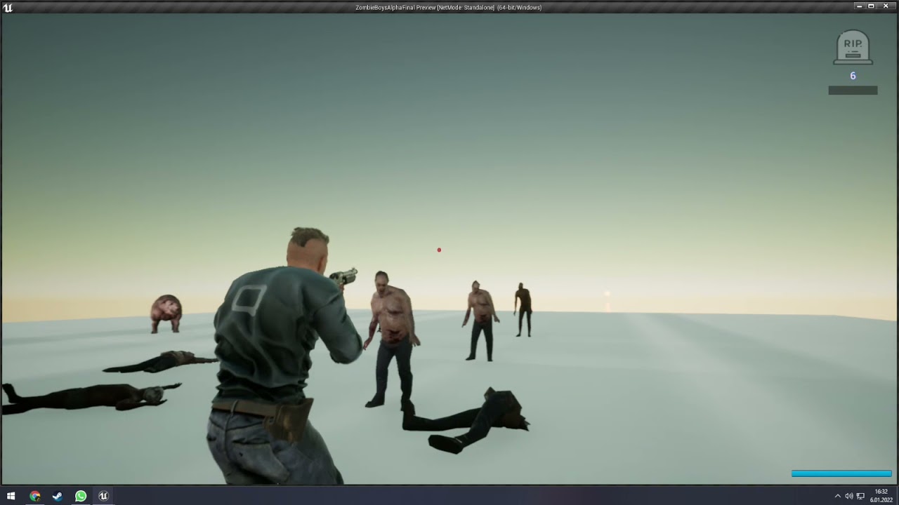 Qup Zombie Game Mechanics Test