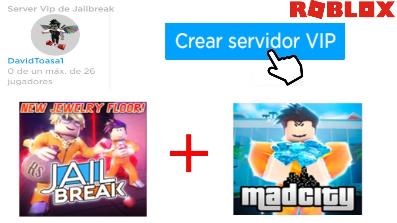 Server Vip De Jailbreak Y Mad City Gratis Roblox Youtube - server vip de jailbreak y mad city gratis roblox