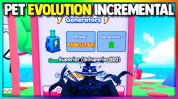 I turned PRO in Roblox Pet Evolution Incremental...