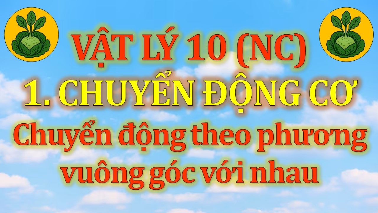 Vật Lý 10 - Nâng cao - 1. Chuyển động cơ - Dạng 6 - Vấn đề 2. Chuyển động theo phương vuông góc
