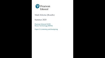 2025 Pearson EDEXCEL A Level Music Technology Mark Scheme