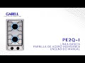 Garell | PE2Q-I - Diseño moderno - Gas LP - Acero inoxidable - Encendido Manual
