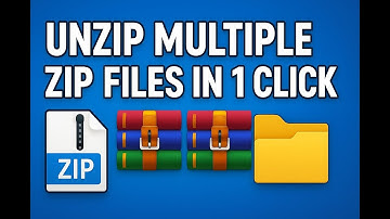 How to Unzip Multiple ZIP Files in One Click | Easy Step-by-Step Guide | MS Windows