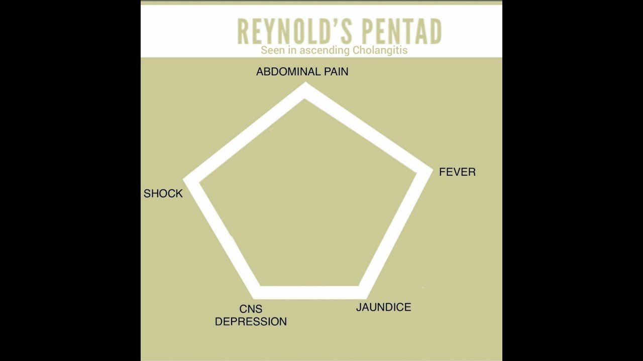 Reynold's Pentad for Diagnosing Cholangitis