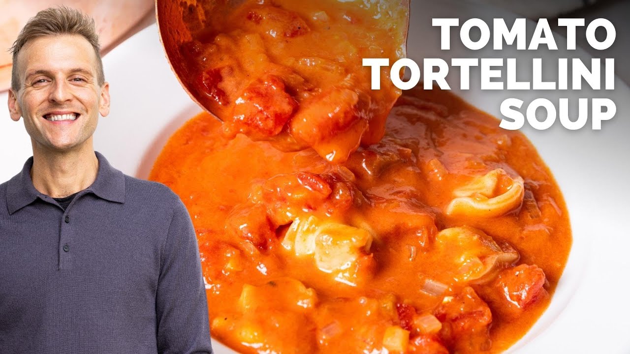 Tomato Tortellini Soup | Perfect soup for a cold fall or winter night!