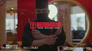 Experience the charm of live Teppanyaki cooking at Benihana