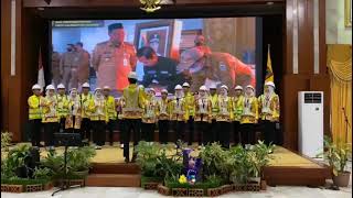 Lomba Paduan Suara Lagu Mars Bergerak Ciptaan Gubernur Kalsel H  Sahbirin Noor