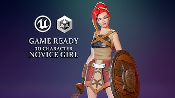 PREVIEW | GAME-READY 3D CHARACTER | NOVICE GIRL