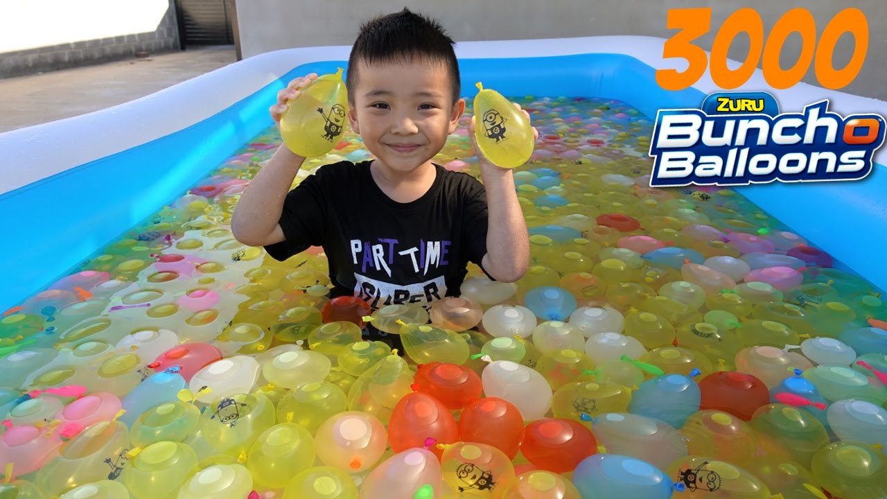 3000 Bunch O Balloons Kids Inflatable Pool Water Fight Fun Surprise Toys Box Ckn Toys