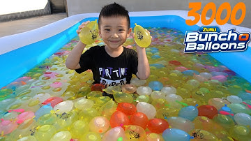 3000 Bunch O Balloons Kids Inflatable Pool Water Fight Fun Surprise Toys Box Ckn Toys