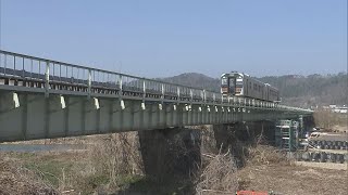 JR磐越西線　喜多方‐山都間運転再開　　去年8月の記録的大雨で橋りょう崩落