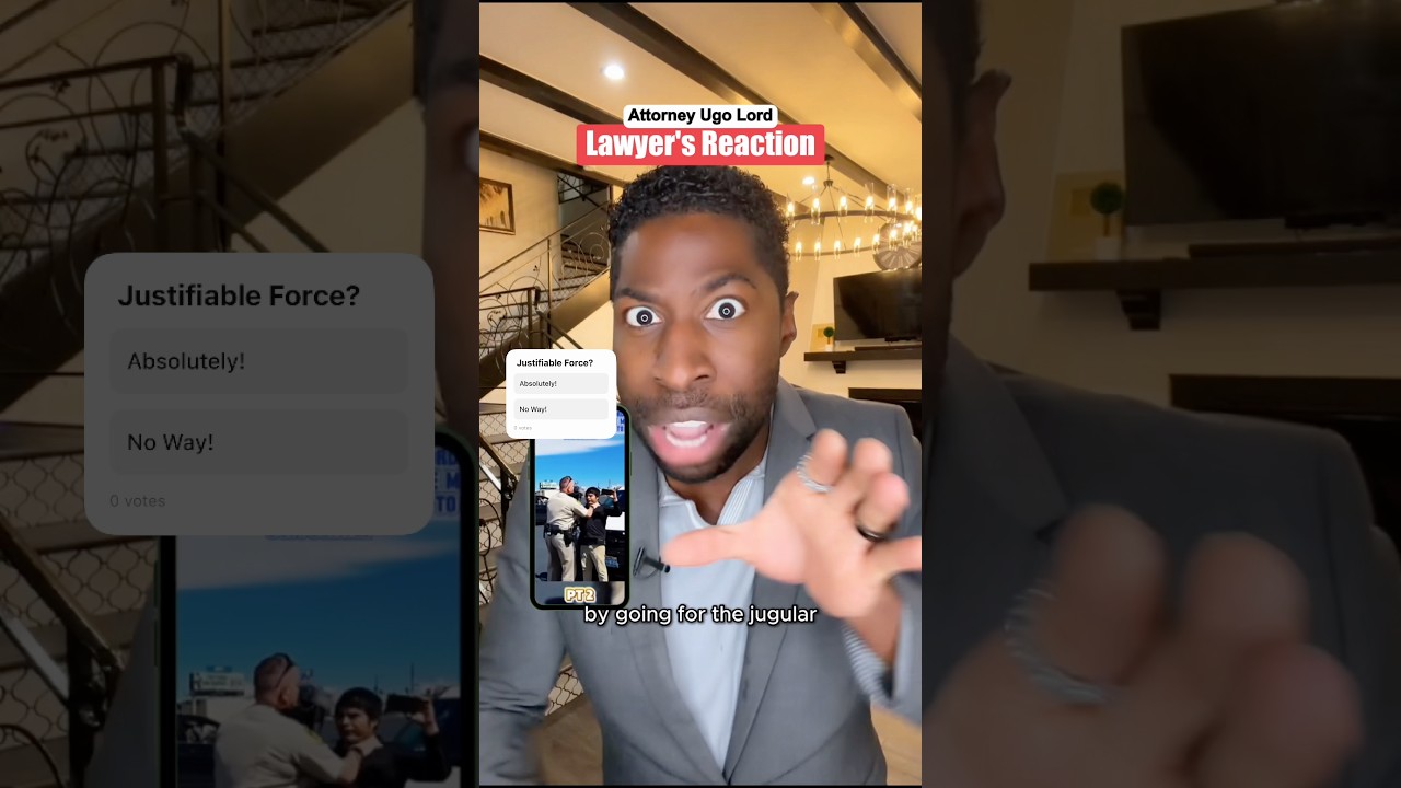 Полицейский хватает аудитора за горло. Было ли это оправданным применением силы? Реакция адвоката...