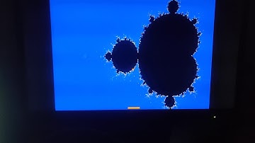 Pong game with Mandelbrot background on FPGA