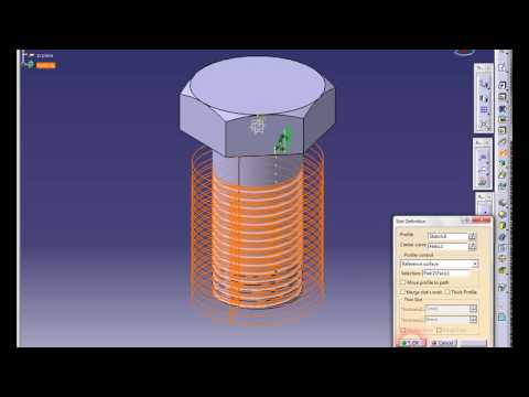 CATIA - How to Bolt with Thread