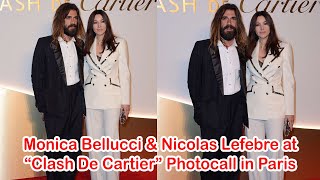 Monica Bellucci & Nicolas Lefebre At Clash De Cartier Photocall In Paris