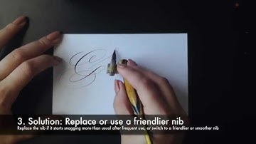 Splattering: Common problems with the pointed pen nib