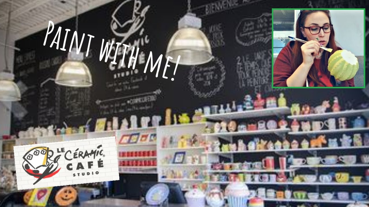 Cafe Ceramic Montreal! Come paint with me! YouTube