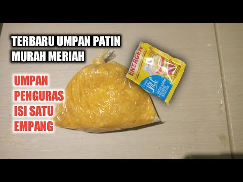 RACIKAN UMPAN IKAN PATIN JITU DAN AMPUH CUMA 9000 RUPIAH | part1