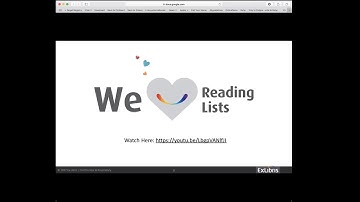 Leganto Reading List Training