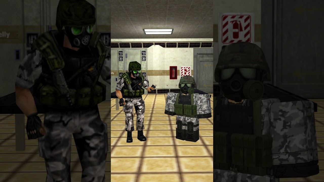 Half-life vs Roblox - Hecu marines🔫 Roblox animation 