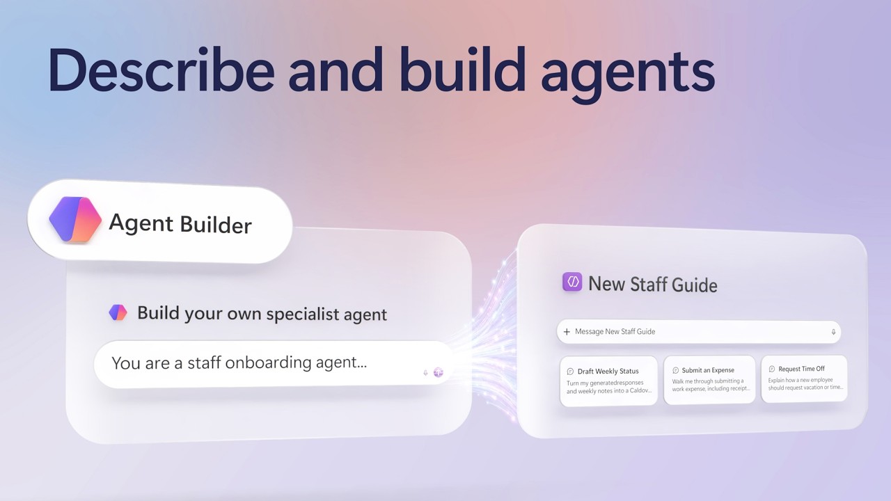 Create agents fast with Agent Builder in Copilot