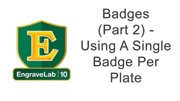 Badges (Part 2) - Using A Single Badge Per Plate