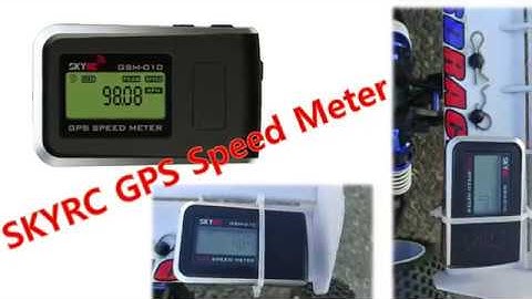 SkyRC GSM-010 GPS speed meter on RC car