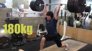 180kg Clean and Jerk for a double @ 87kg