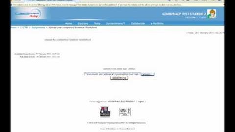 Learning Management System tutorial for students- Uploading an assignment